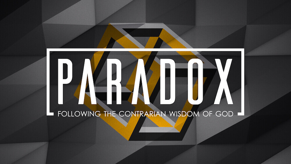 Paradox is defined as a seemingly absurd or self-contradictory statement or proposition that when investigated or explained may prove to be well founded or true.

As we study God’s Word, we often find these sorts of paradoxical statements that challenge our thinking and our way of life. Over the next few weeks we’ll be looking at biblical wisdom that goes contrary to the wisdom of the world, yet is the only truly wise way to live.