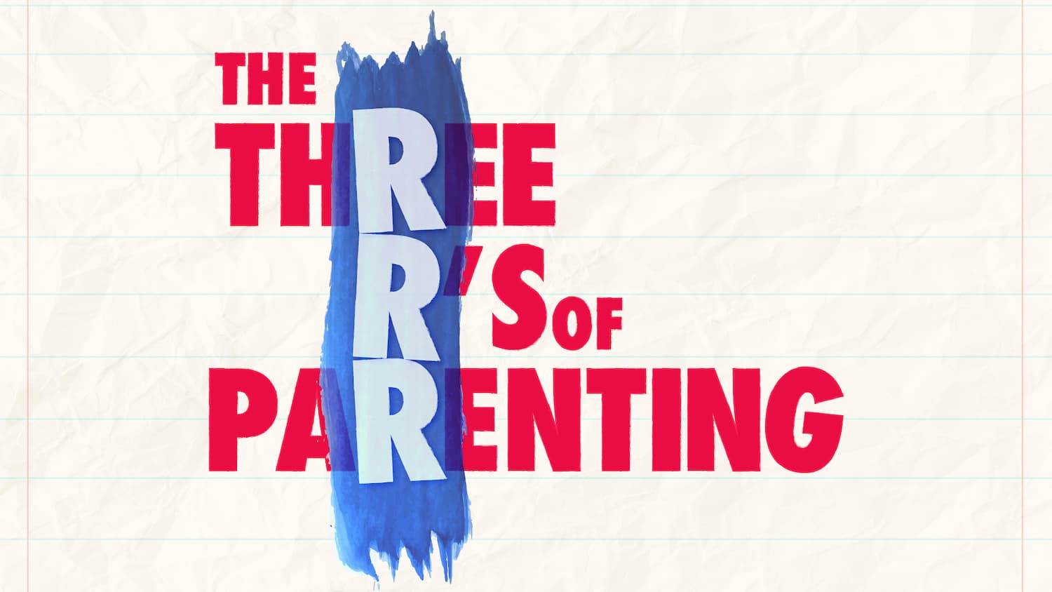 You might remember the three R’s of learning: Reading, wRiting, and aRithmetic. So it is similar with Parenting: Receive, Raise up, and Release.