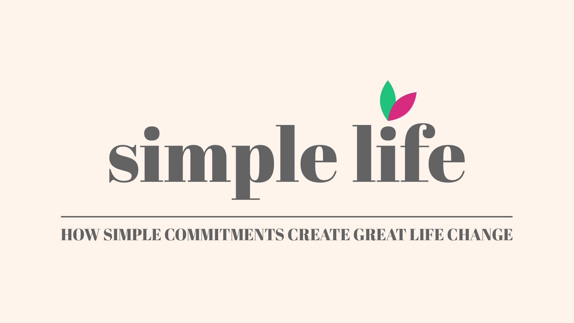 Our world has gotten overwhelming and complicated. Everything in your life takes up space. Whether it’s mental space, physical space, relational space or calendar space, you only have so much room.

How can we make space in our lives for what really matters?